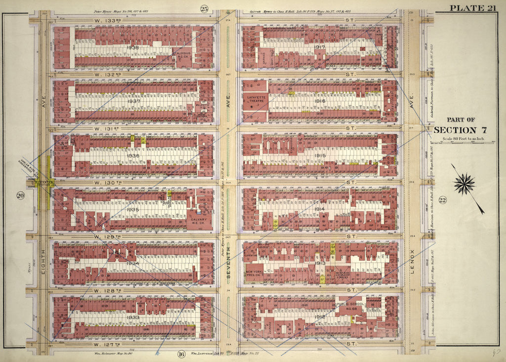 Detail of Part of Section 7, New York by Anonymous