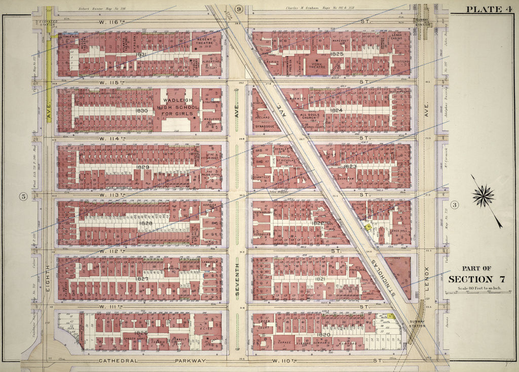 Detail of Part of Section 7, New York by Anonymous