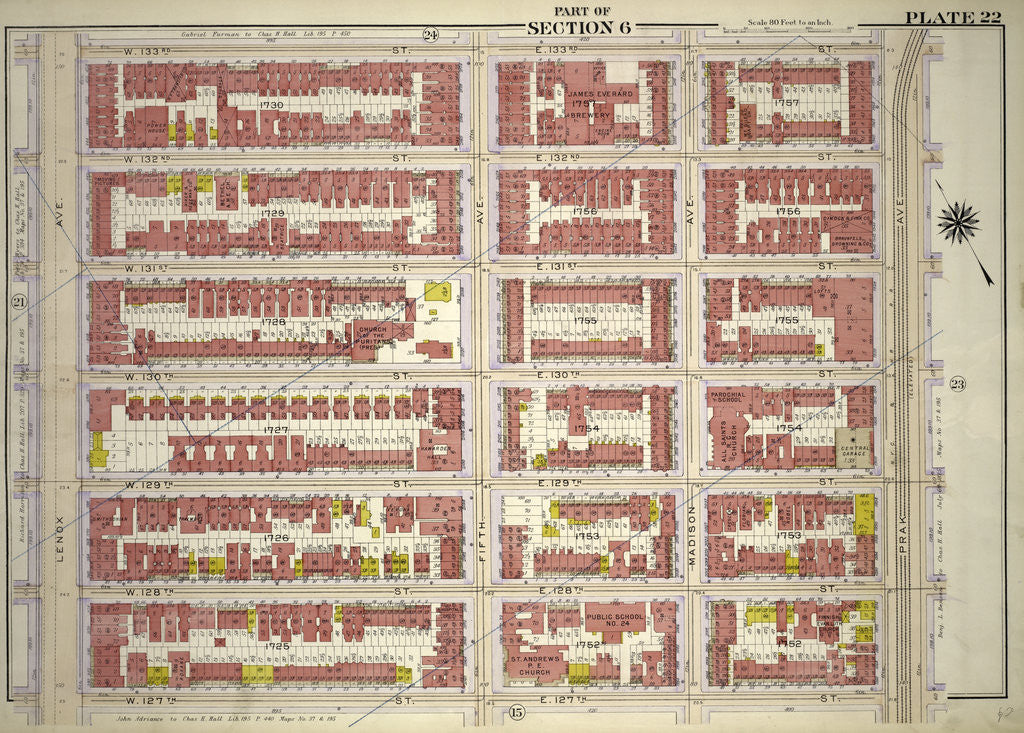 Detail of Part of Section 6, New York by Anonymous