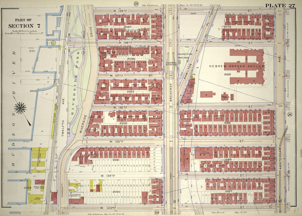Detail of Part of Section 7, New York by Anonymous