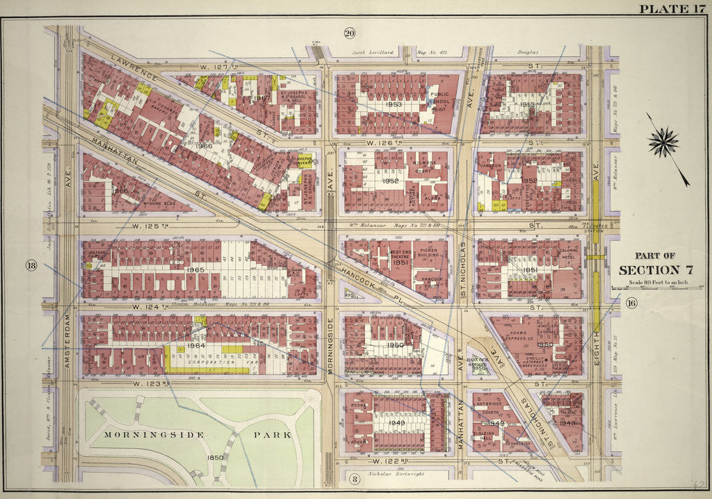 Detail of Part of Section 7, New York by Anonymous