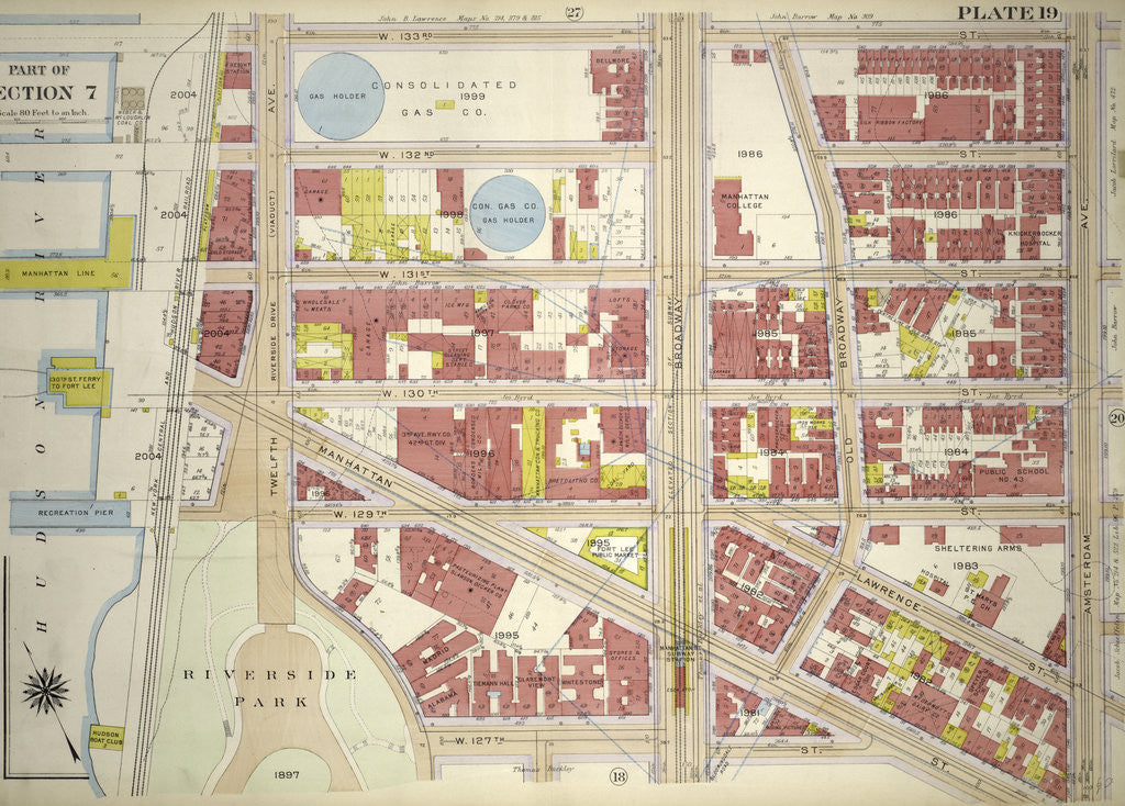 Detail of Part of Section 7, New York by Anonymous