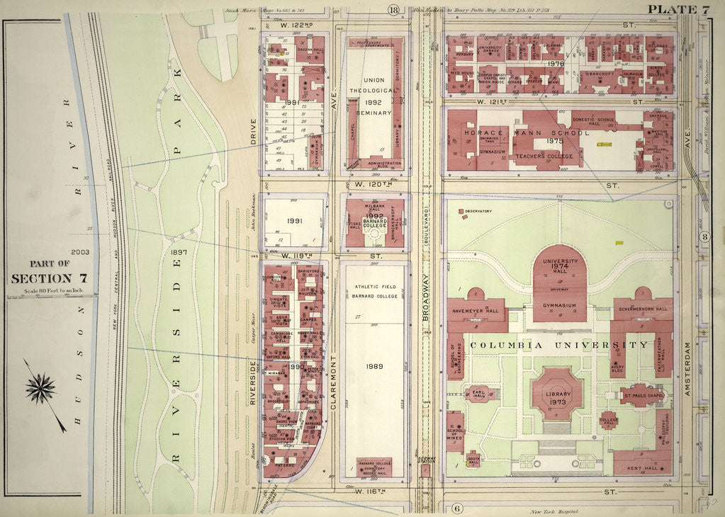 Detail of Part of Section 7, New York by Anonymous