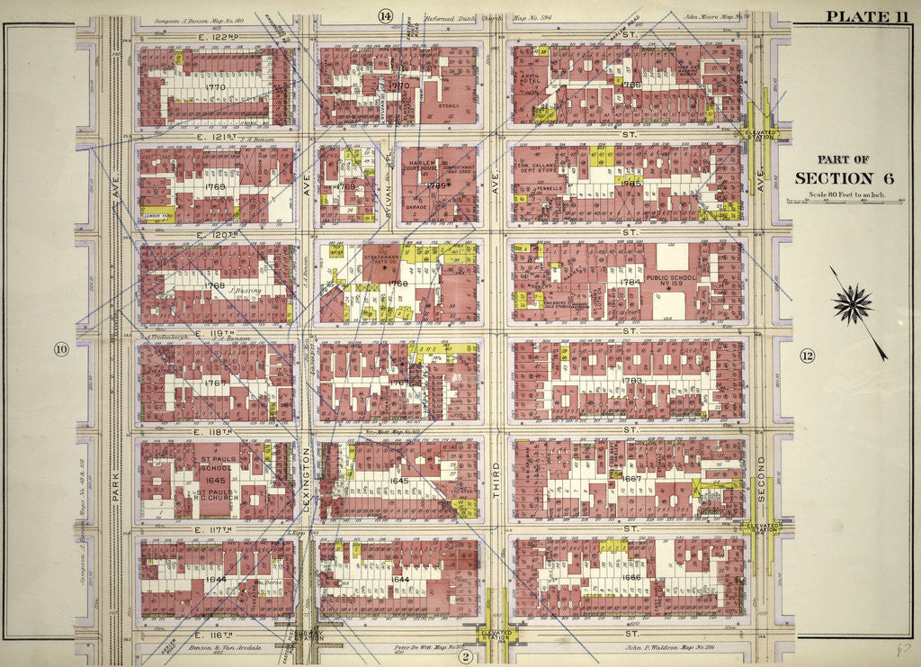 Detail of Part of Section 6, New York by Anonymous