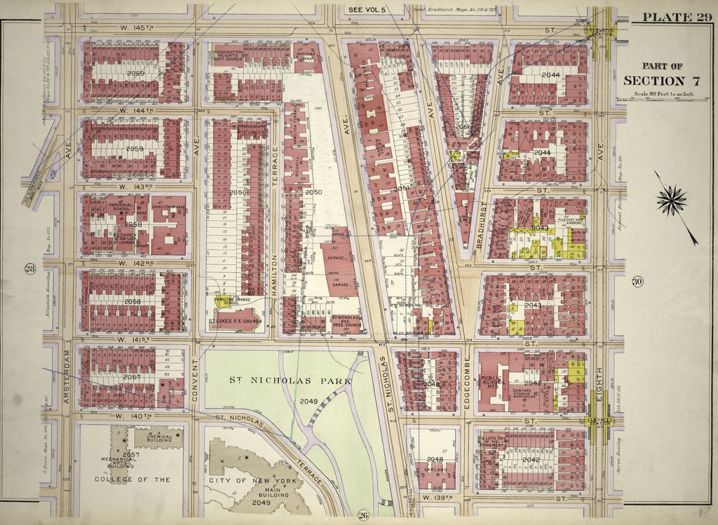 Detail of Part of Section 7, New York by Anonymous