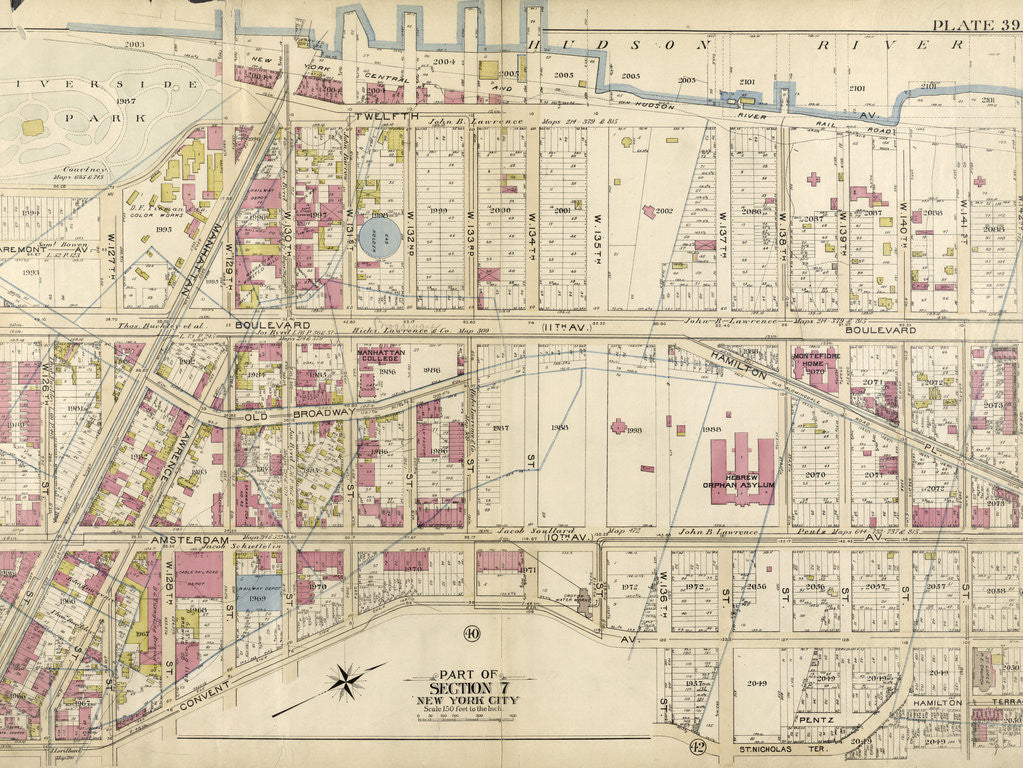 Detail of Part of Section 7: New York City by Anonymous