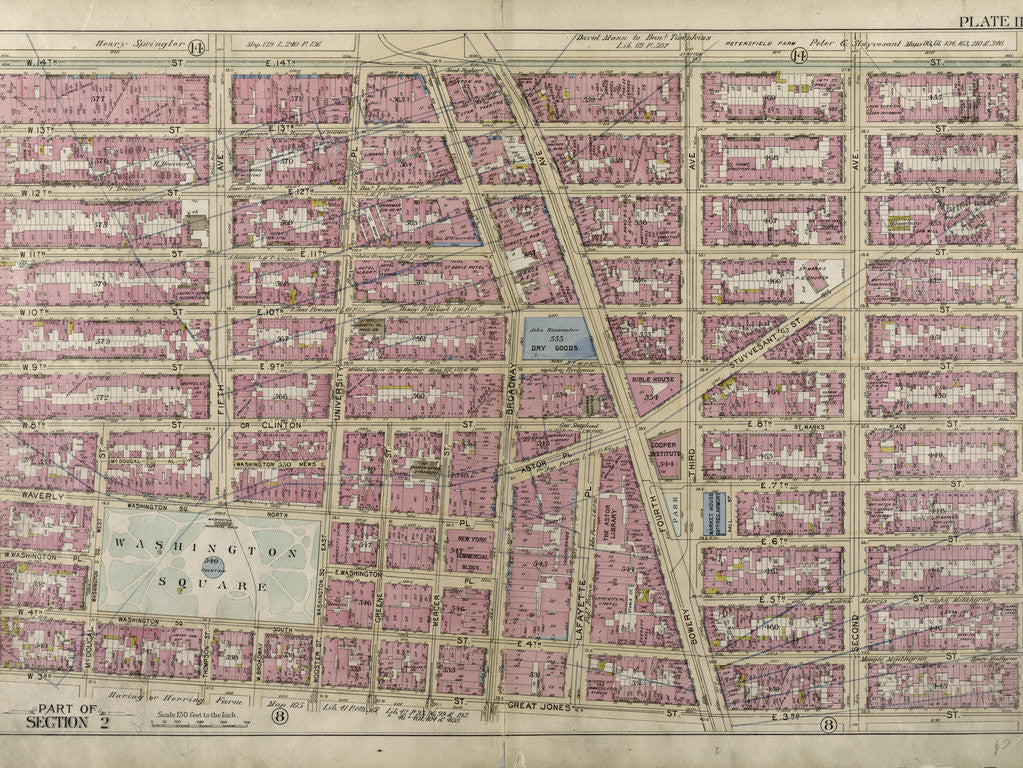 Detail of Part of Section 2: New York City by Anonymous
