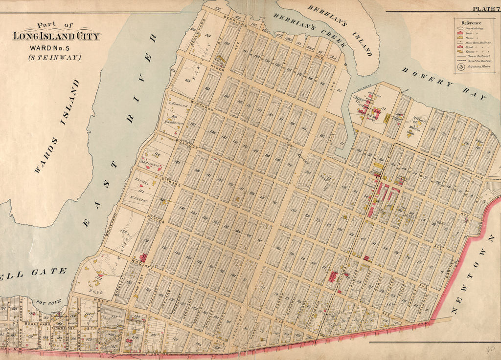 Detail of Part of Long Island City, Ward No. 5 Steinway, New York by Anonymous