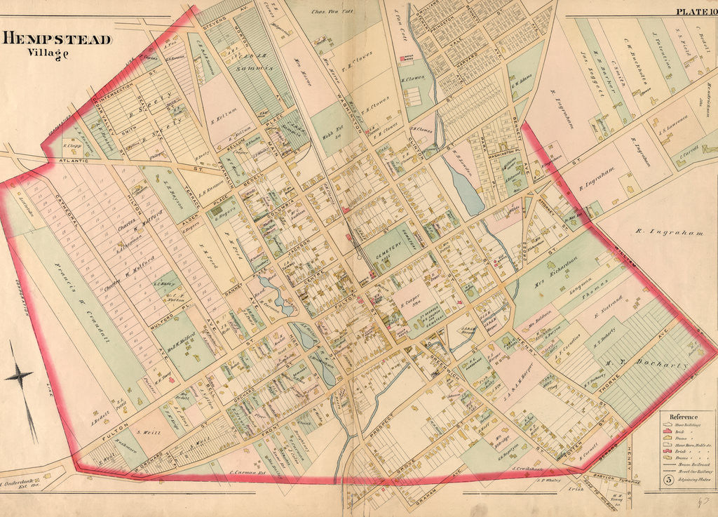 Detail of Bounded by Intersection Street, Franklin Street, Stevens Avenue, Main Street, Columbia Street, Stewart Avenue, Bennett Avenue, Fulton Street by Anonymous