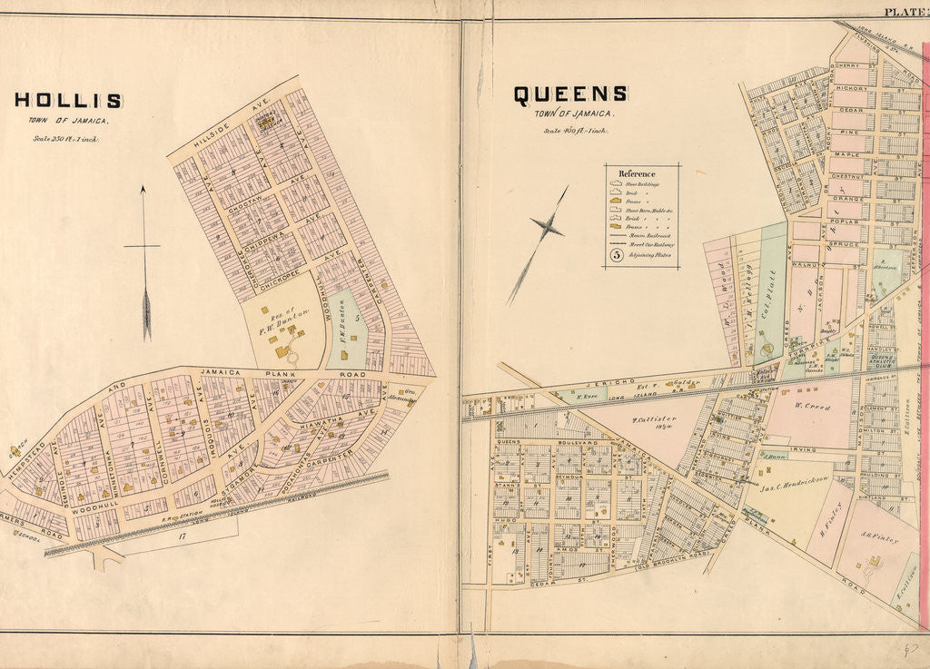 Detail of Hollis, Town of Jamaica. - Queens, Town of Jamaica, New York by Anonymous