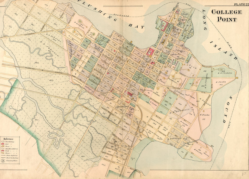 Detail of College Point, New York by Anonymous