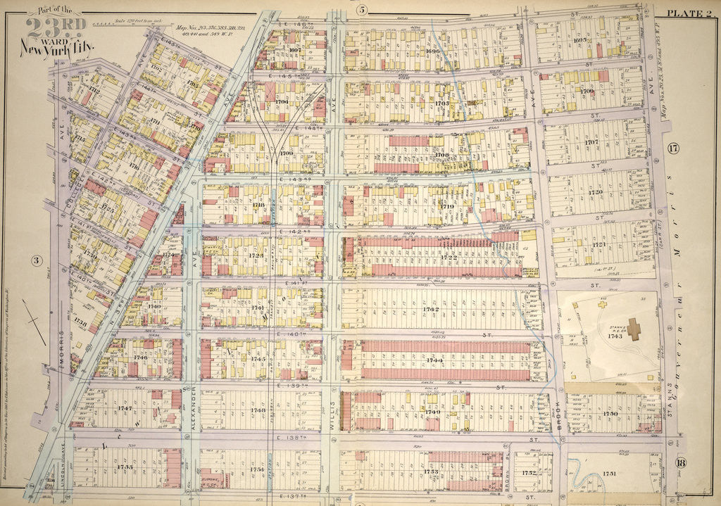 Detail of Part of the 23rd Ward, New York City by Anonymous