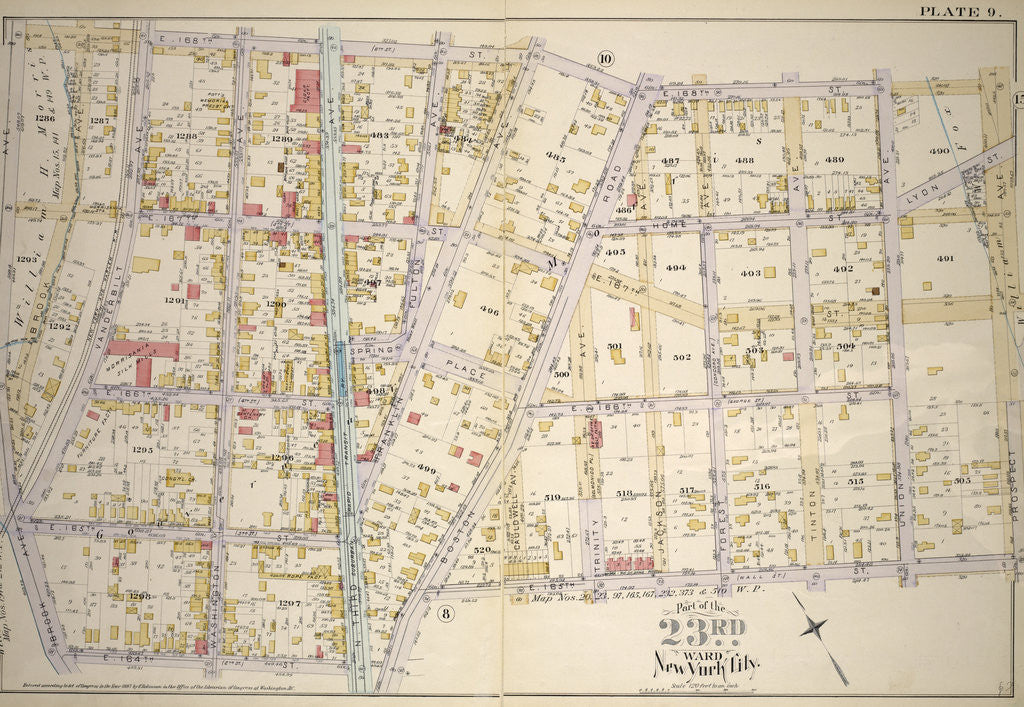 Detail of Part of the 23rd Ward, New York City by Anonymous