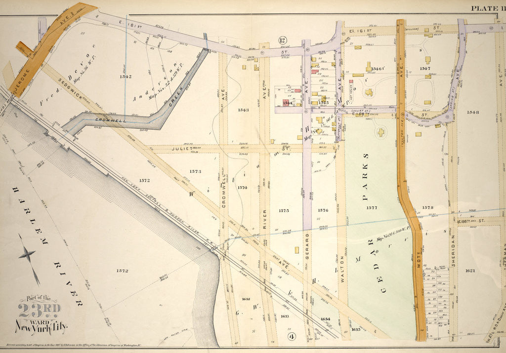 Detail of Part of the 23rd Ward, New York City by Anonymous