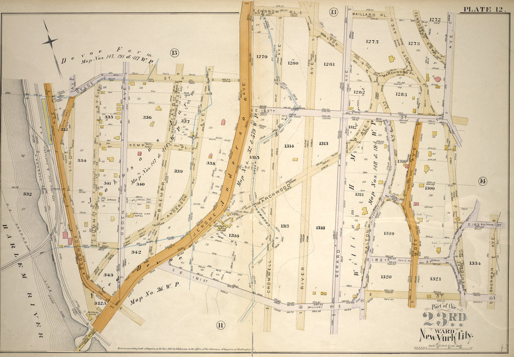 Detail of Part of the 23rd Ward, New York City by Anonymous