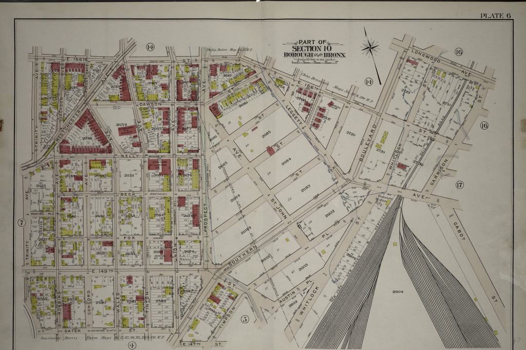 Borough of the Bronx. Bounded by E. 156th Street, Southern Boulevard