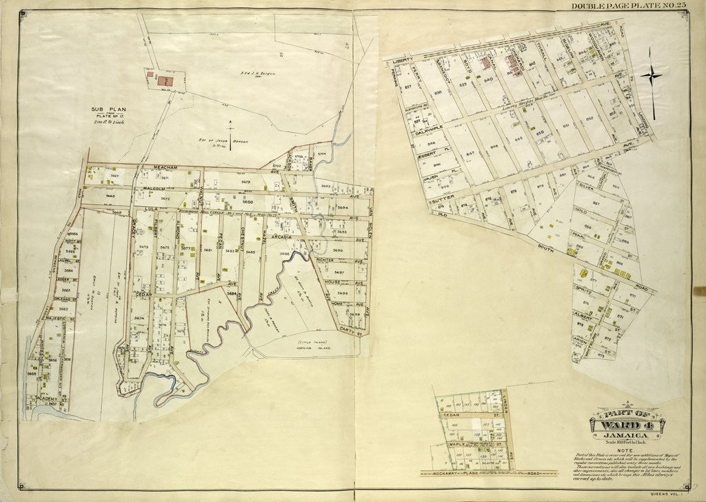 Detail of Map bounded by LibertyAve., Road to Landing, Whitelaw Ave., Arion St by Anonymous