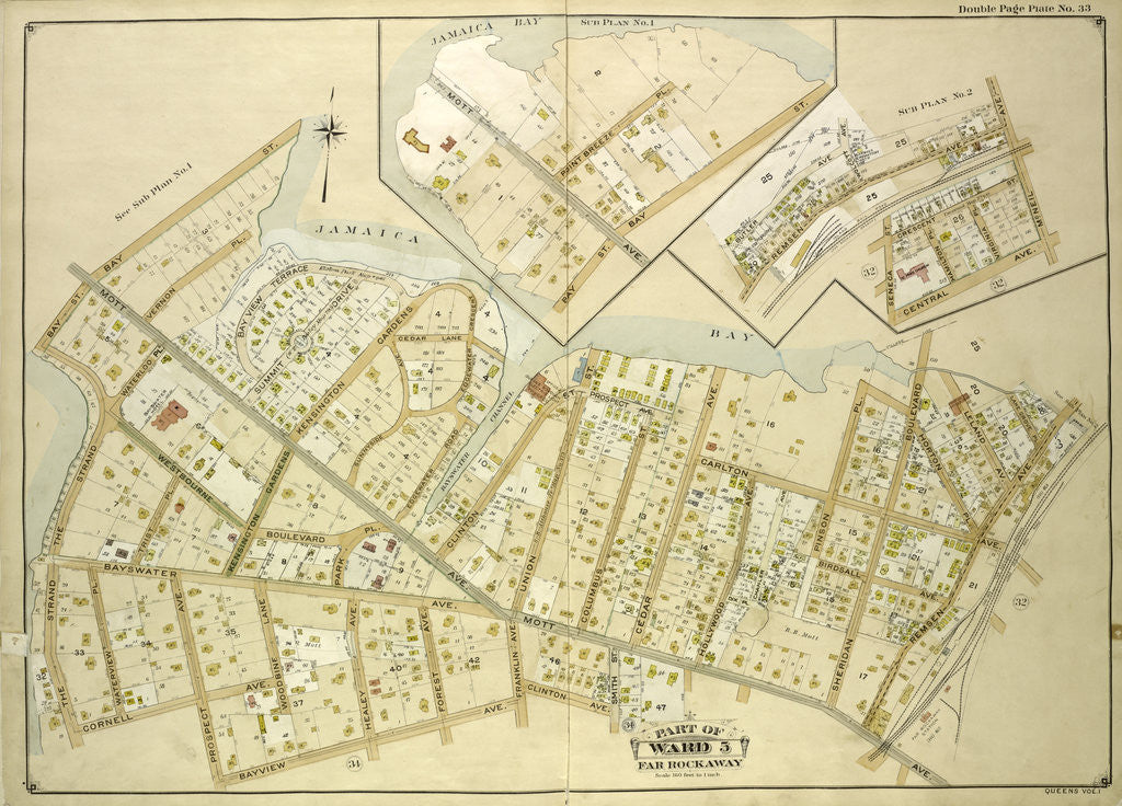Detail of Map bounded by Batler Ave., Wolcott Ave., Mc. Neil Ave; Including Central Ave., Seneca St., New York by Anonymous
