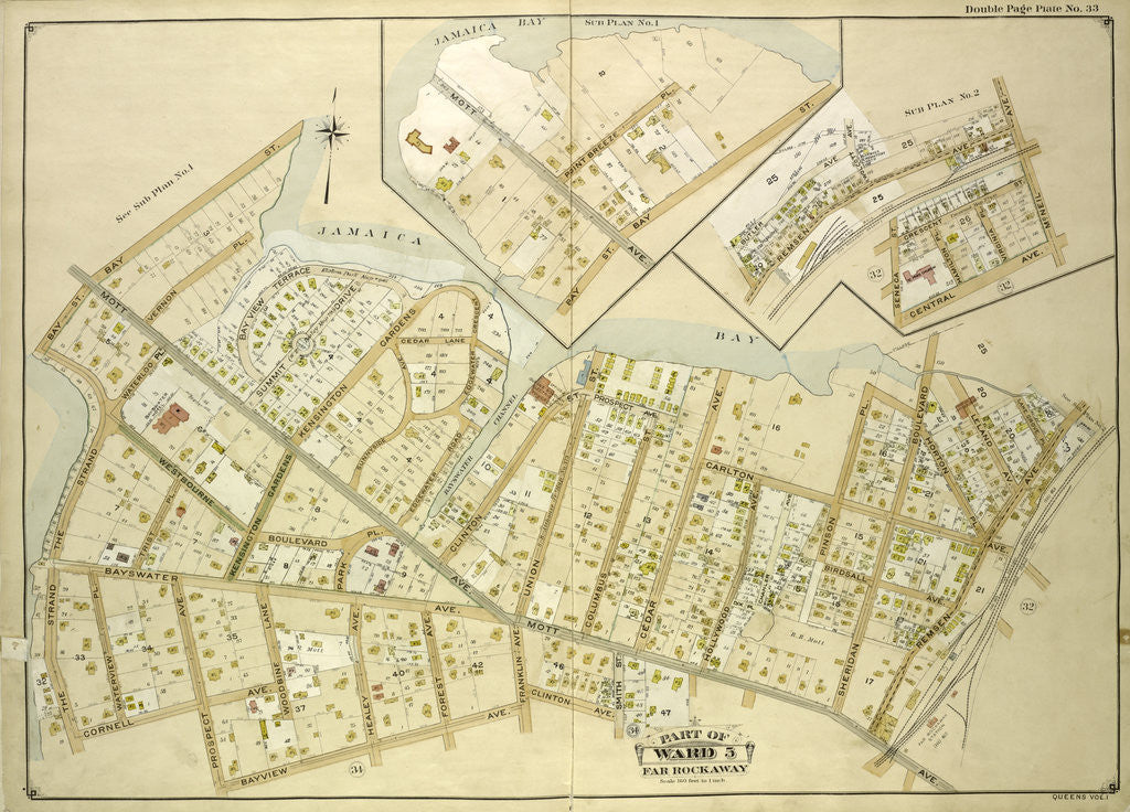 Detail of Map bounded by Batler Ave., Wolcott Ave., Mc. Neil Ave; Including Central Ave., Seneca St., New York by Anonymous