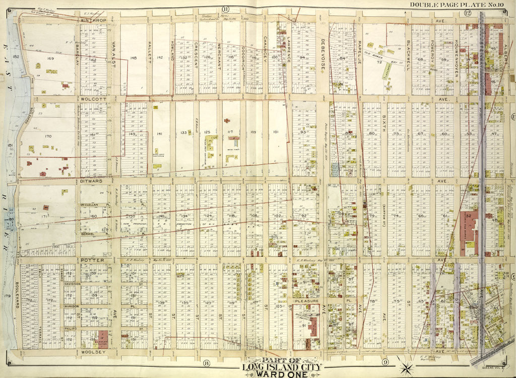 Detail of Map bounded by Winthrop Ave by Anonymous