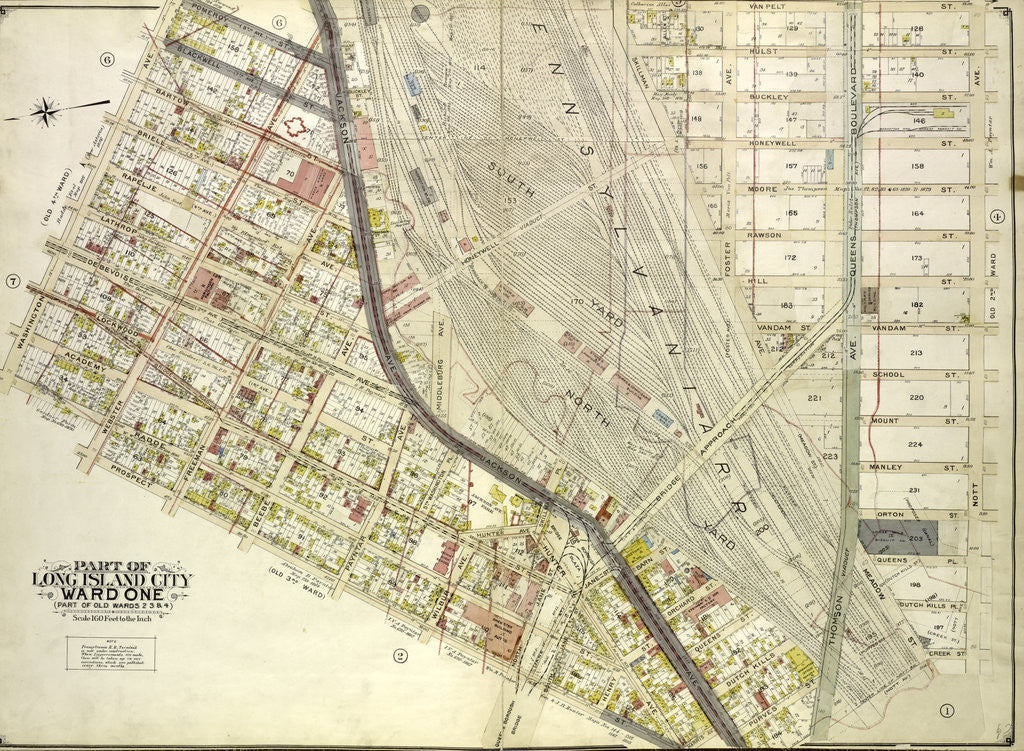 Detail of Map bounded by Washington Ave., Webster Ave., Freeman Ave., Rapelje Ave., Beebe Ave., Payntar Ave., Wilbur Ave., Hunter Ave., Jackson Ave., Th., New York by Anonymous