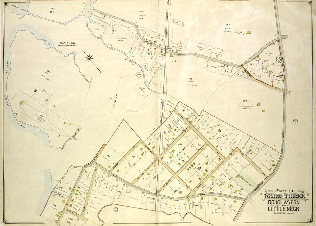 Detail of Map bounded by Boundary Line of City of New York, New York by Anonymous