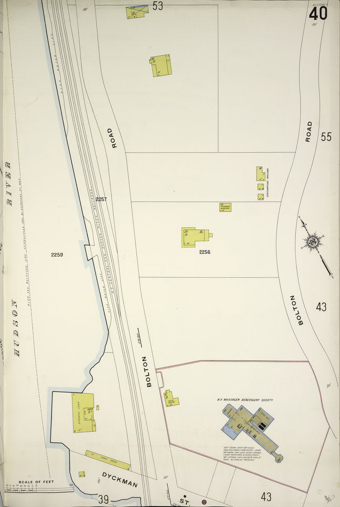 Detail of Map bounded by Bolton Rd., Dyckman St., New York by Anonymous