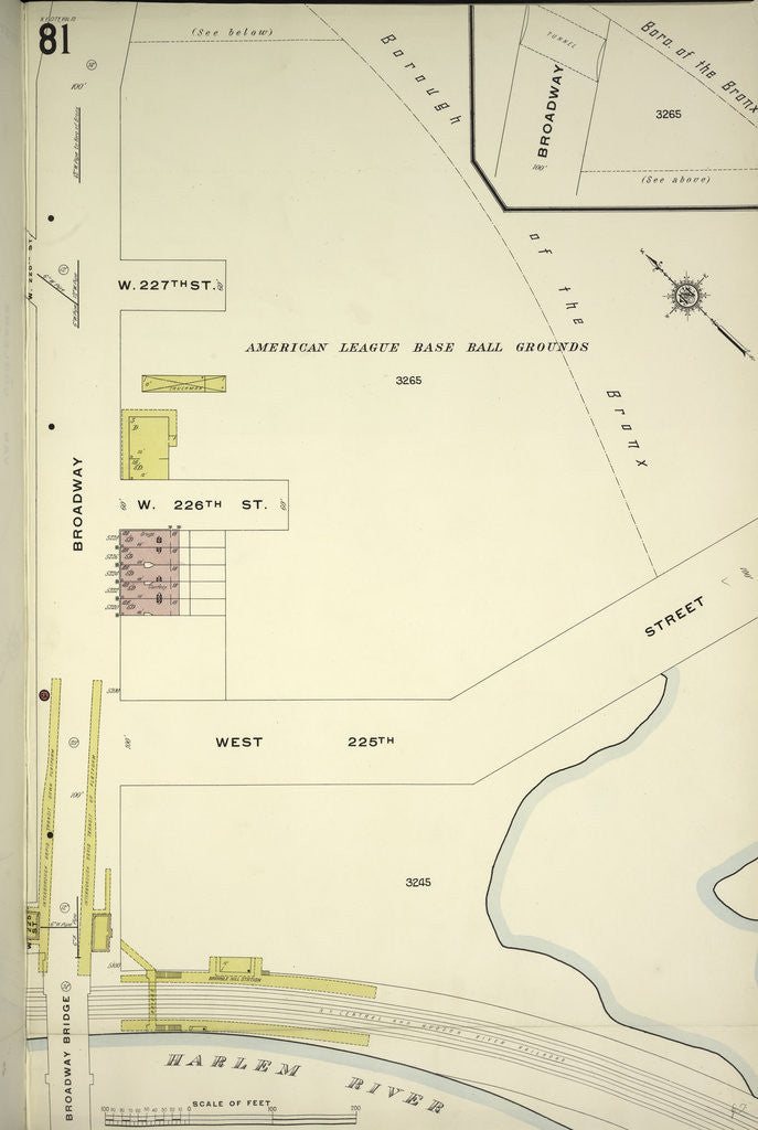 Detail of Map bounded by Broadway, W. 225th St., Harlem River, New York by Anonymous