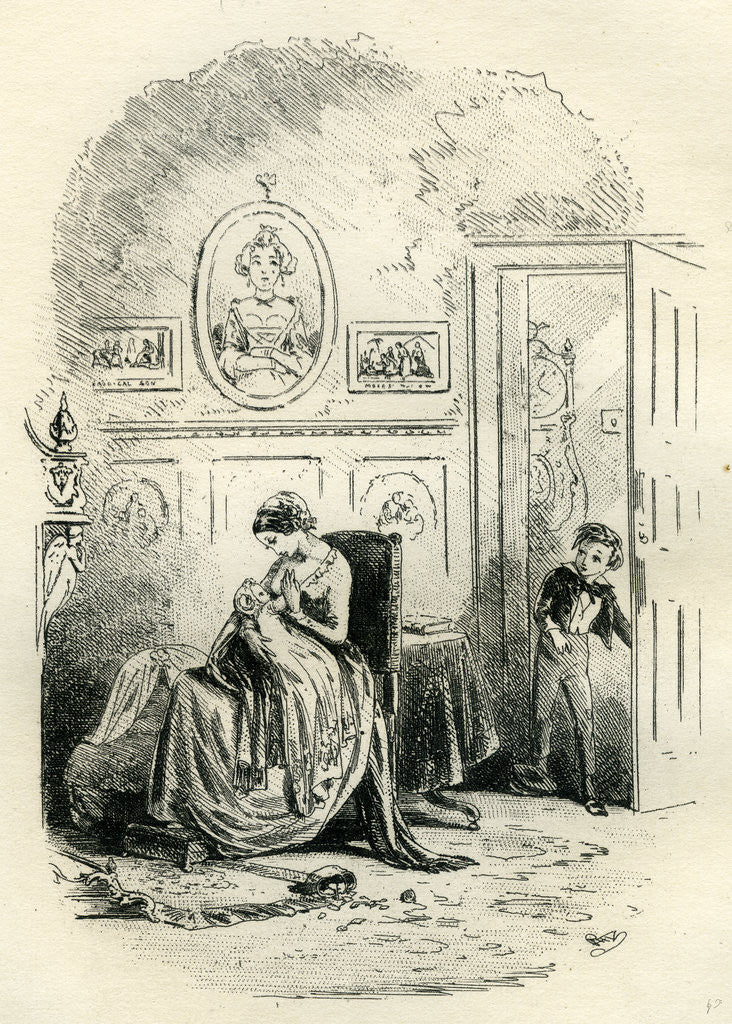 Detail of David Copperfield 'Changes at Home' by Anonymous