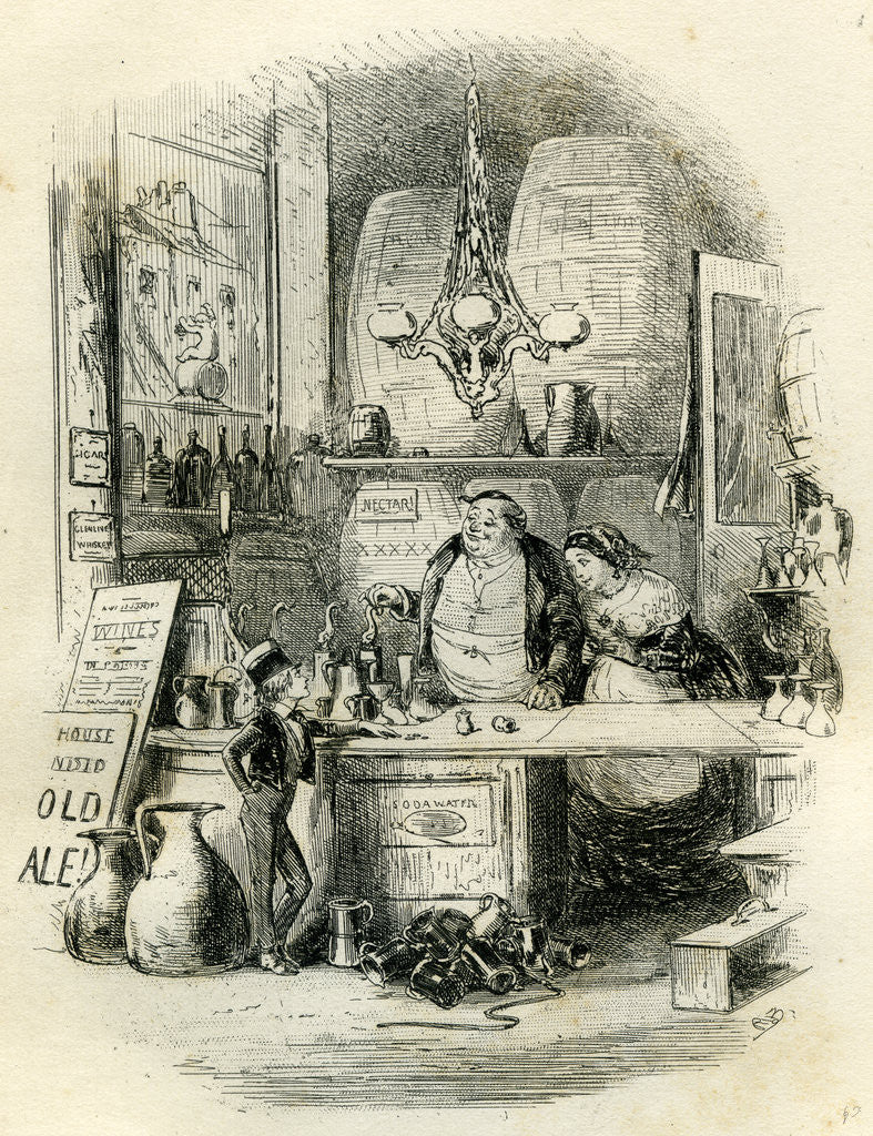 Detail of David Copperfield 'My Magnificent Order at the Public House' by Anonymous