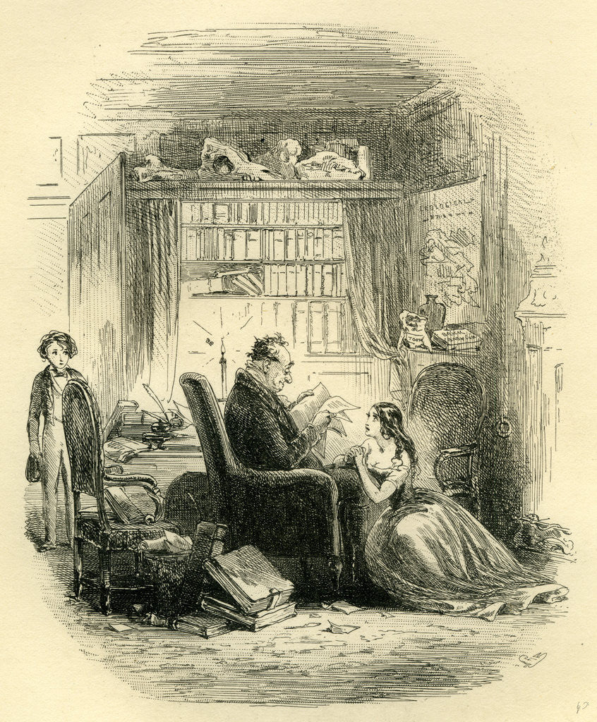 Detail of David Copperfield 'I Return to the Doctor’s after the Party' by Anonymous