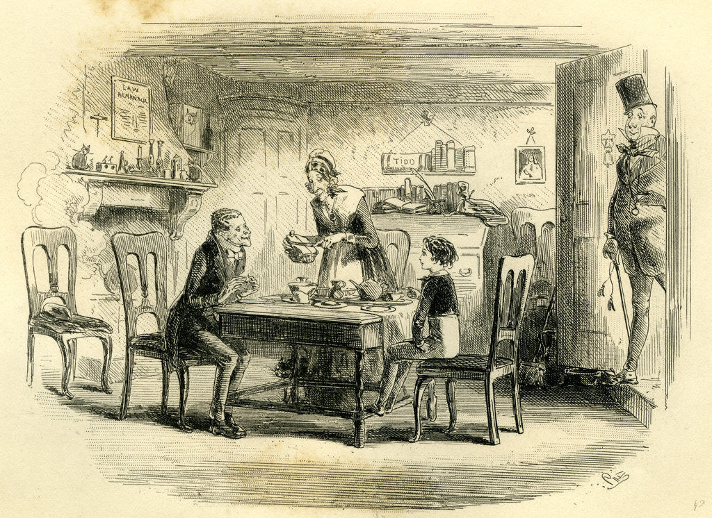 Detail of David Copperfield 'Somebody Turns Up' by Anonymous