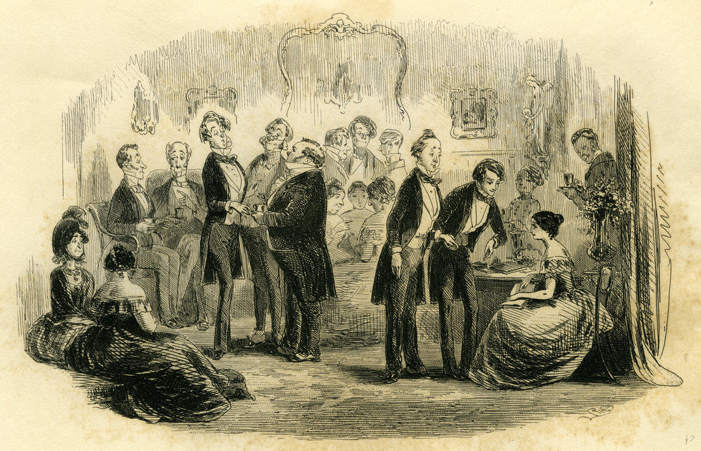 Detail of David Copperfield 'Uriah Persists in Hovering Near Us at the Dinner Party' by Anonymous