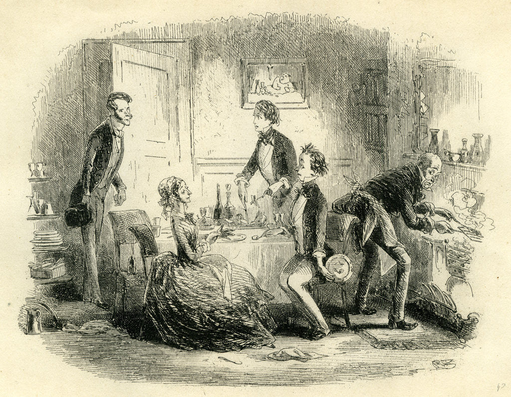 Detail of David Copperfield 'We Are Disturbed in Our Cookery' by Anonymous