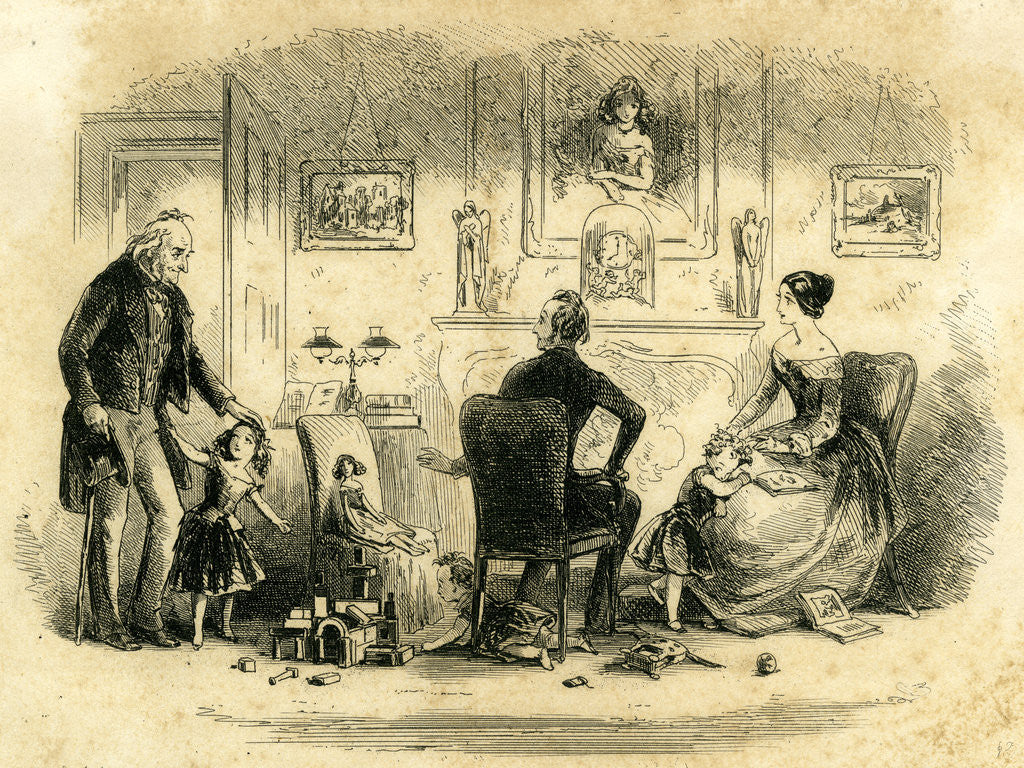 Detail of David Copperfield 'a Stranger Calls to See Me' by Anonymous