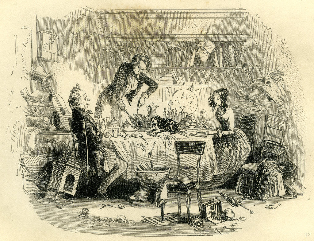 Detail of David Copperfield 'Our Housekeeping' by Anonymous