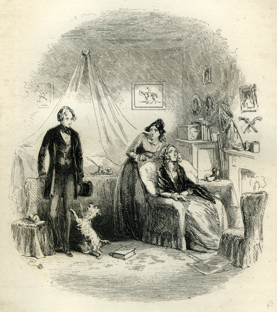 Detail of David Copperfield 'I Am the Bearer of Evil Tidings' by Anonymous