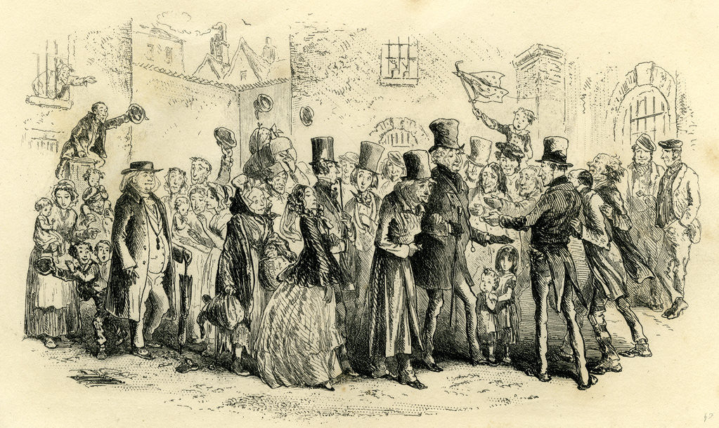 Detail of Little Dorrit the Marshalsea Becomes an Orphan by Anonymous