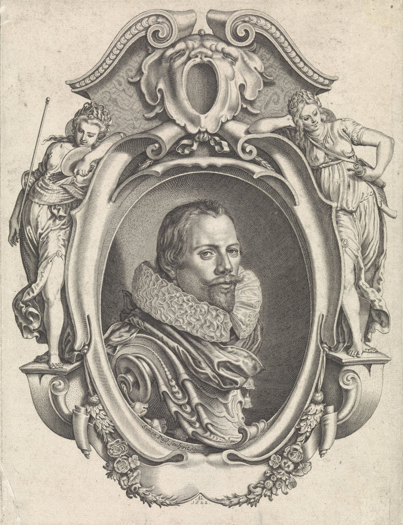 Detail of Portrait of Henry Arentsen Vapoer by Simon van de Passe