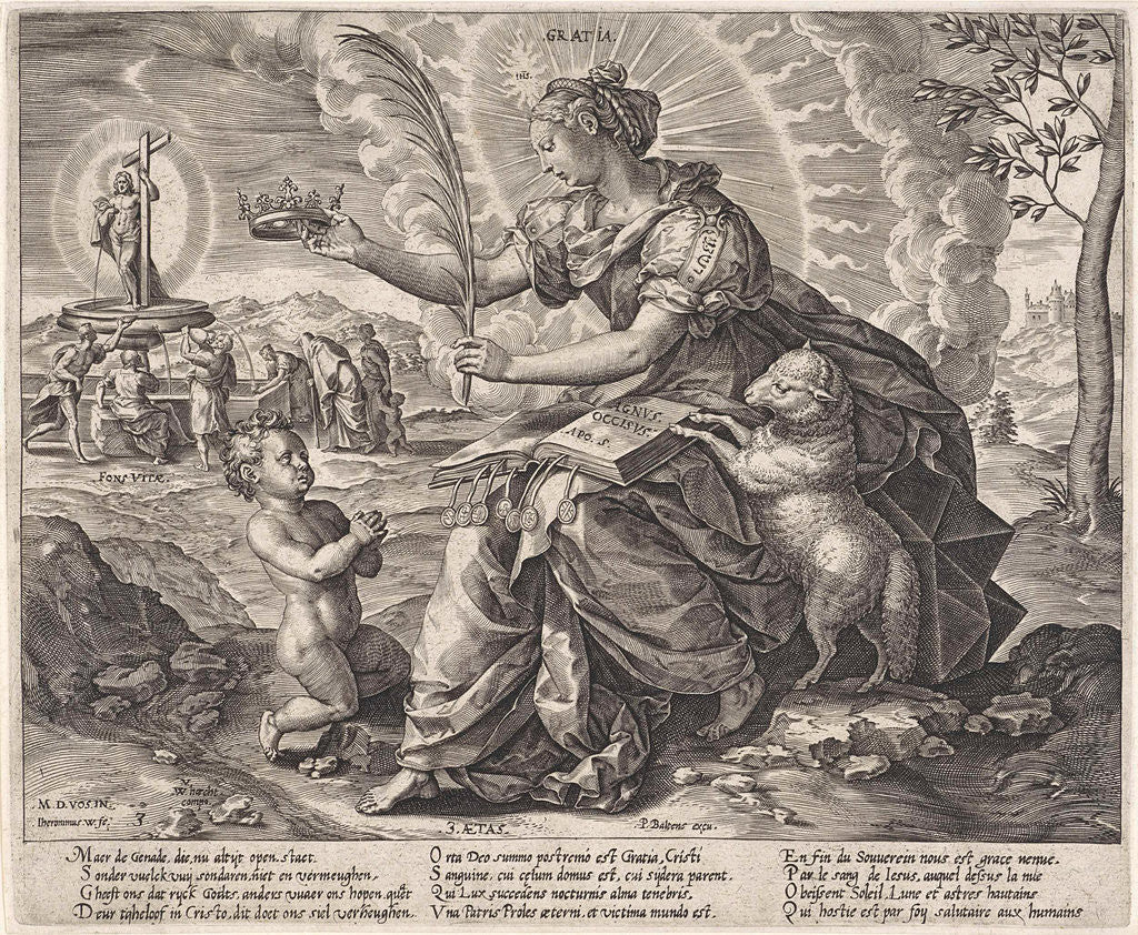 Detail of The Iron Age: the law of the grace of the New Testament by Pieter Balten