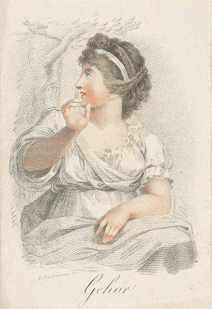 Detail of Hearing, Ludwig Gottlieb Portman by Schiavonetti