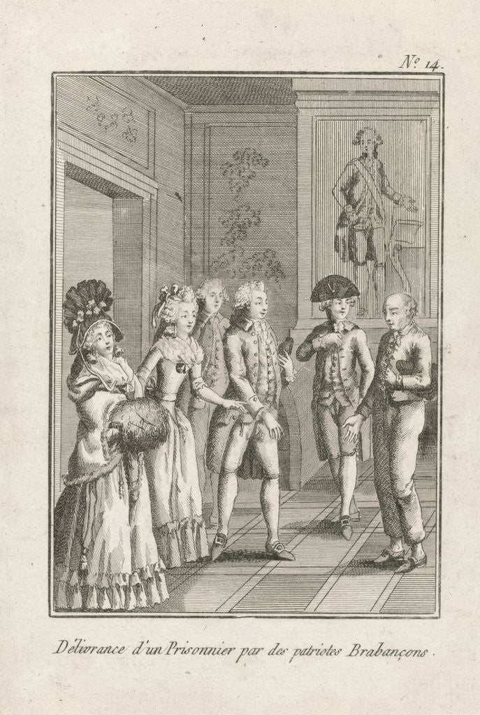 Detail of Liberation of a prisoner by the Brabant patriots by Anonymous