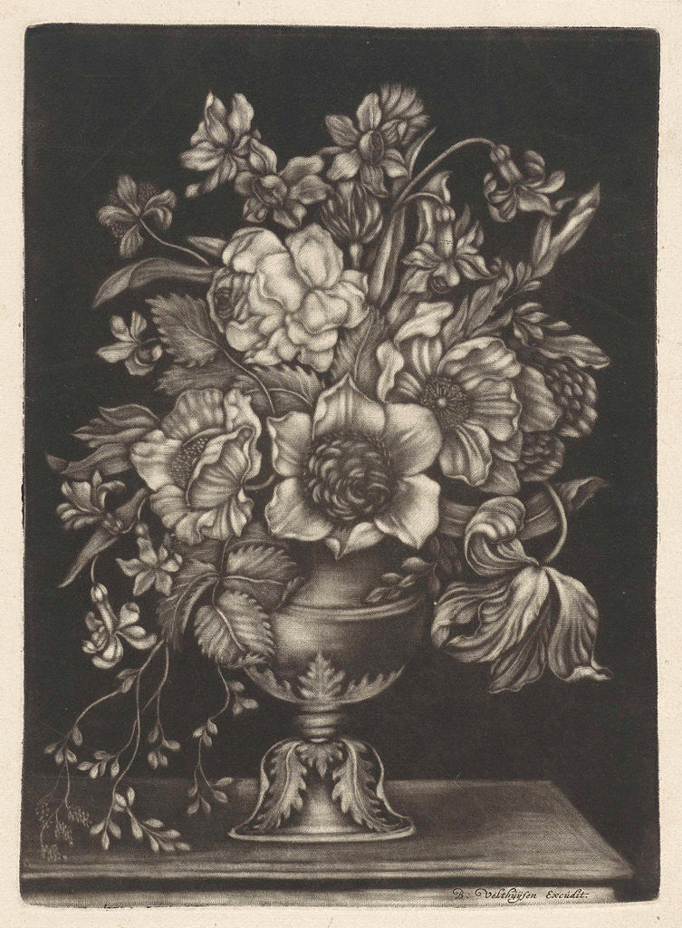 Detail of Vase with Flowers by Barent Velthuysen