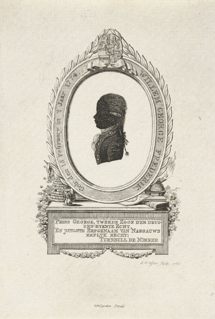 Detail of Silhouette Portrait of Frederick, Prince of Orange-Nassau by Willem Coertse
