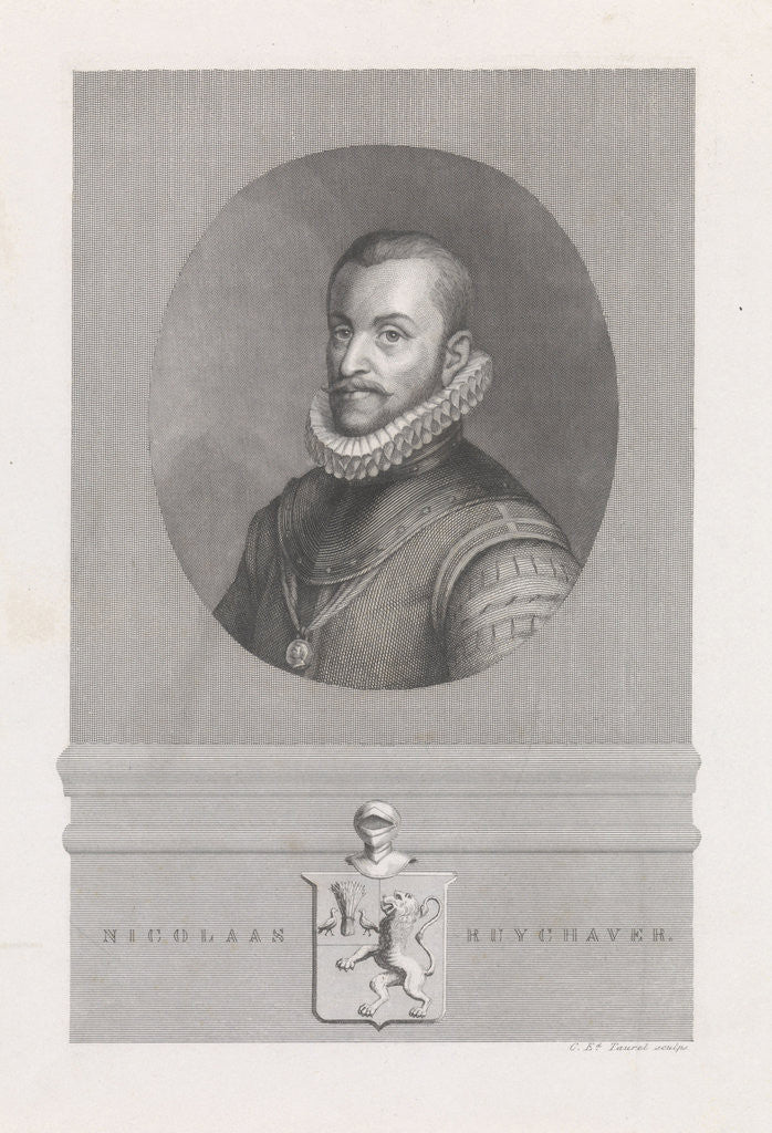 Detail of Portrait of Nicholas Ruychaver by Edouard Taurel