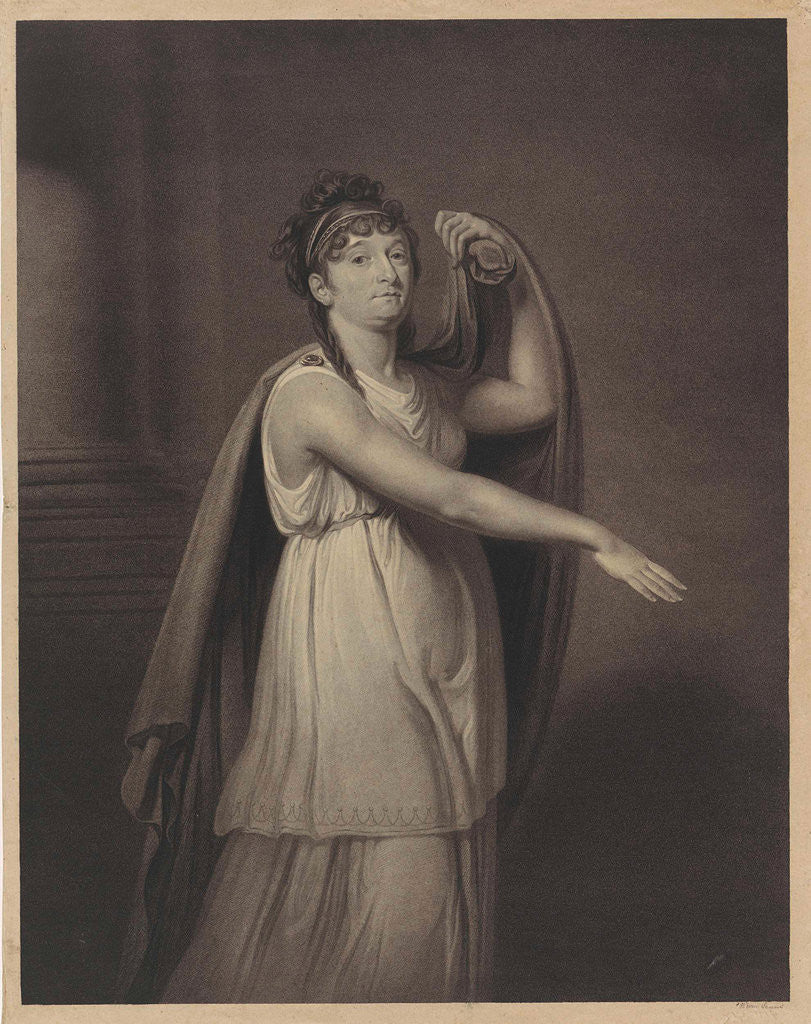Detail of Portrait of Johanna Cornelia Ziesenis-Wattier by Charles Howard Hodges