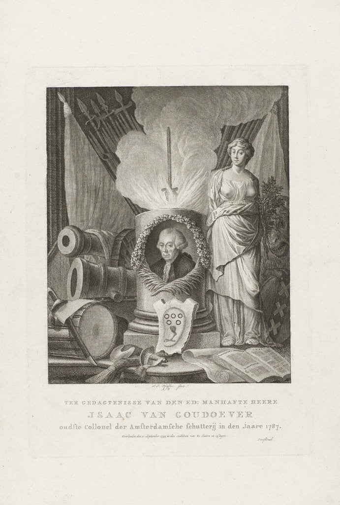 Detail of Monument for Isaak van Goudoever by François Joseph Pfeiffer I