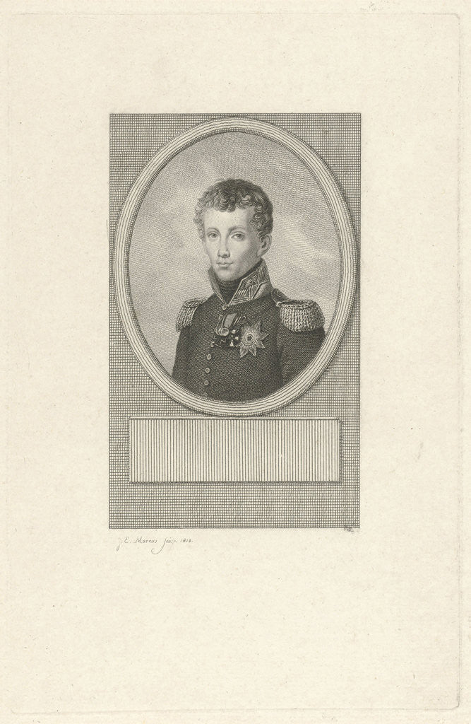 Detail of Portrait of Frederick, Prince of the Netherlands by Charles Howard Hodges