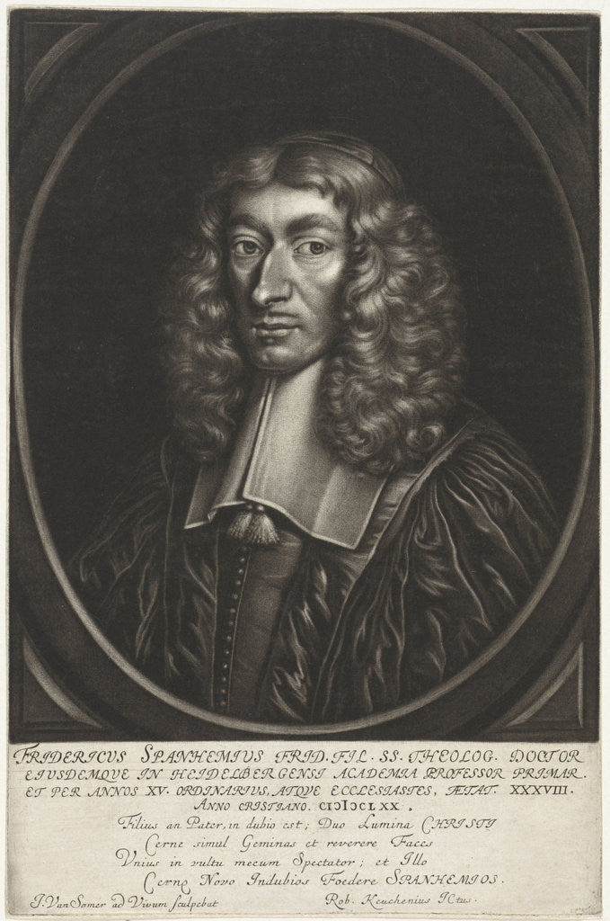 Detail of Portrait of Frederick Spanheim II by Robertus Keuchenius