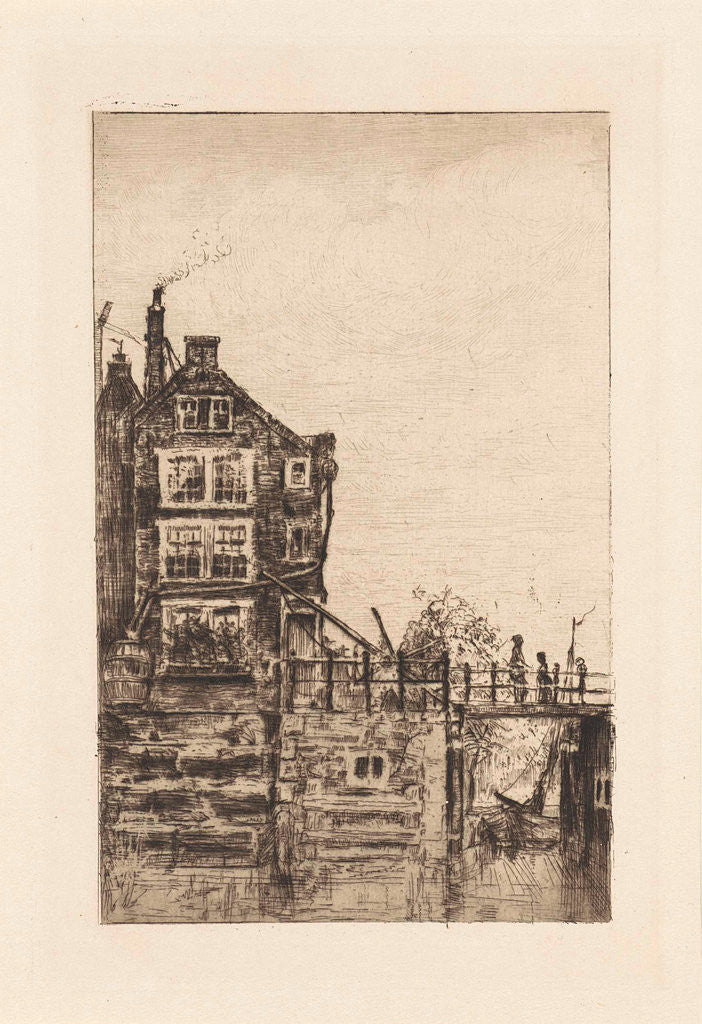 Detail of Martelaarsgracht Amsterdam by Frans Schikkinger